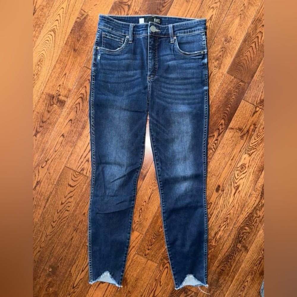 Kut from the Kloth Dark Indigo Connie Fab AB Ankle Skinny Jeans